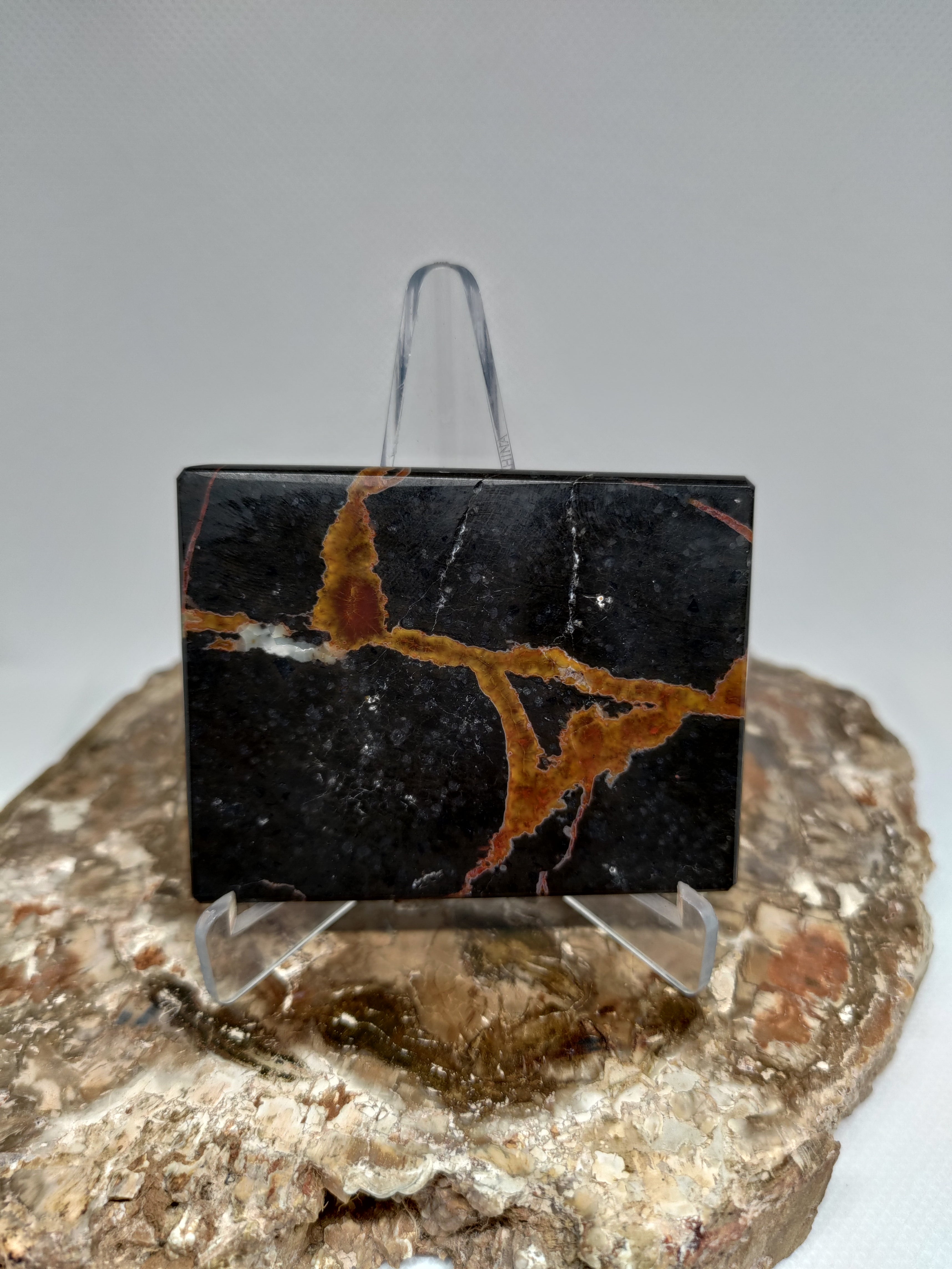 New Zealand Thunder Egg Polished Display Slab (small) Ref 0057
