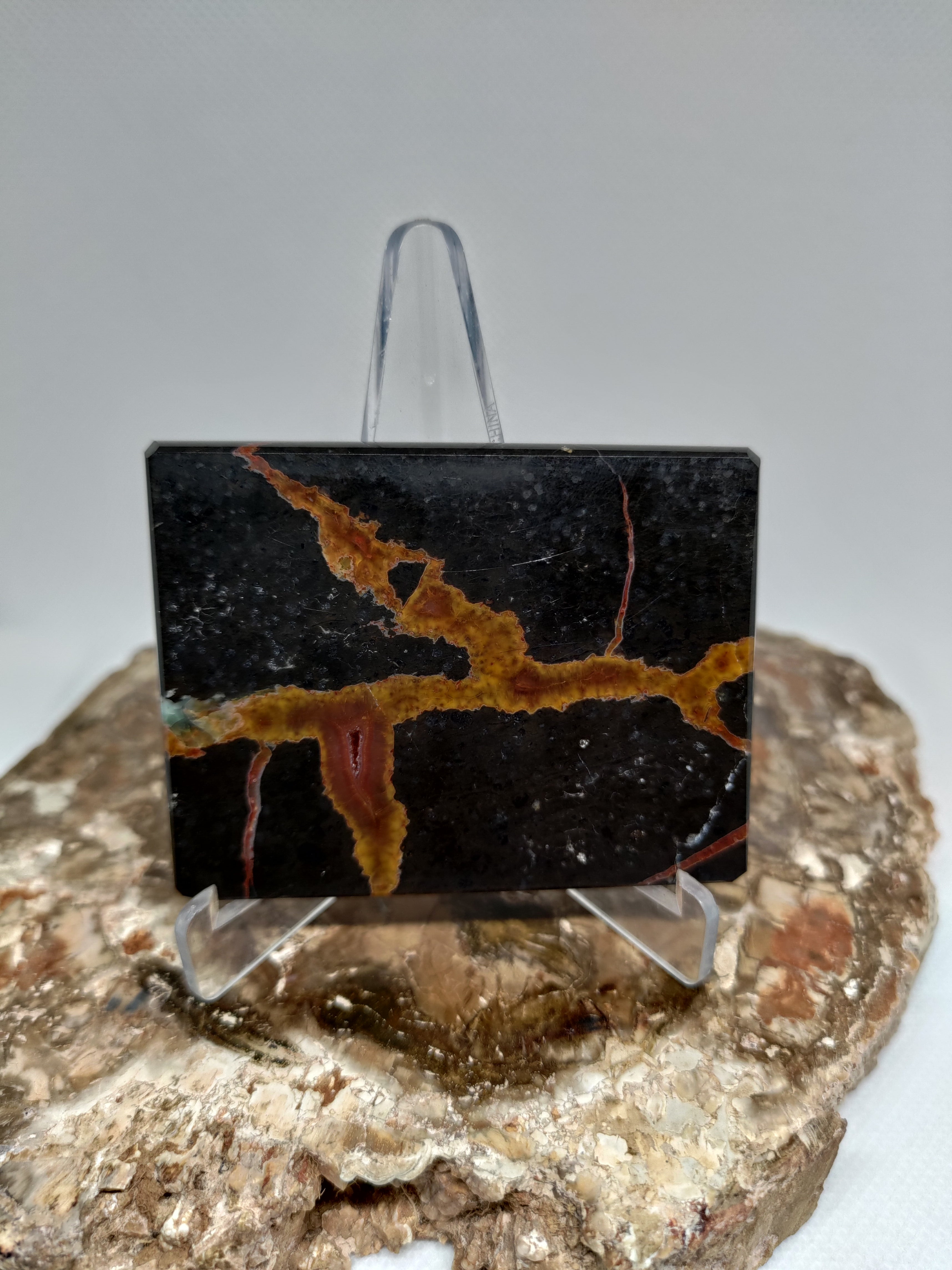 New Zealand Thunder Egg Polished Display Slab (small) Ref 0057