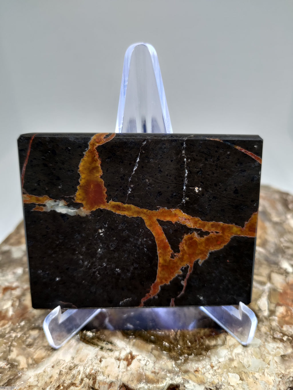 New Zealand Thunder Egg Polished Display Slab (small) Ref 0057