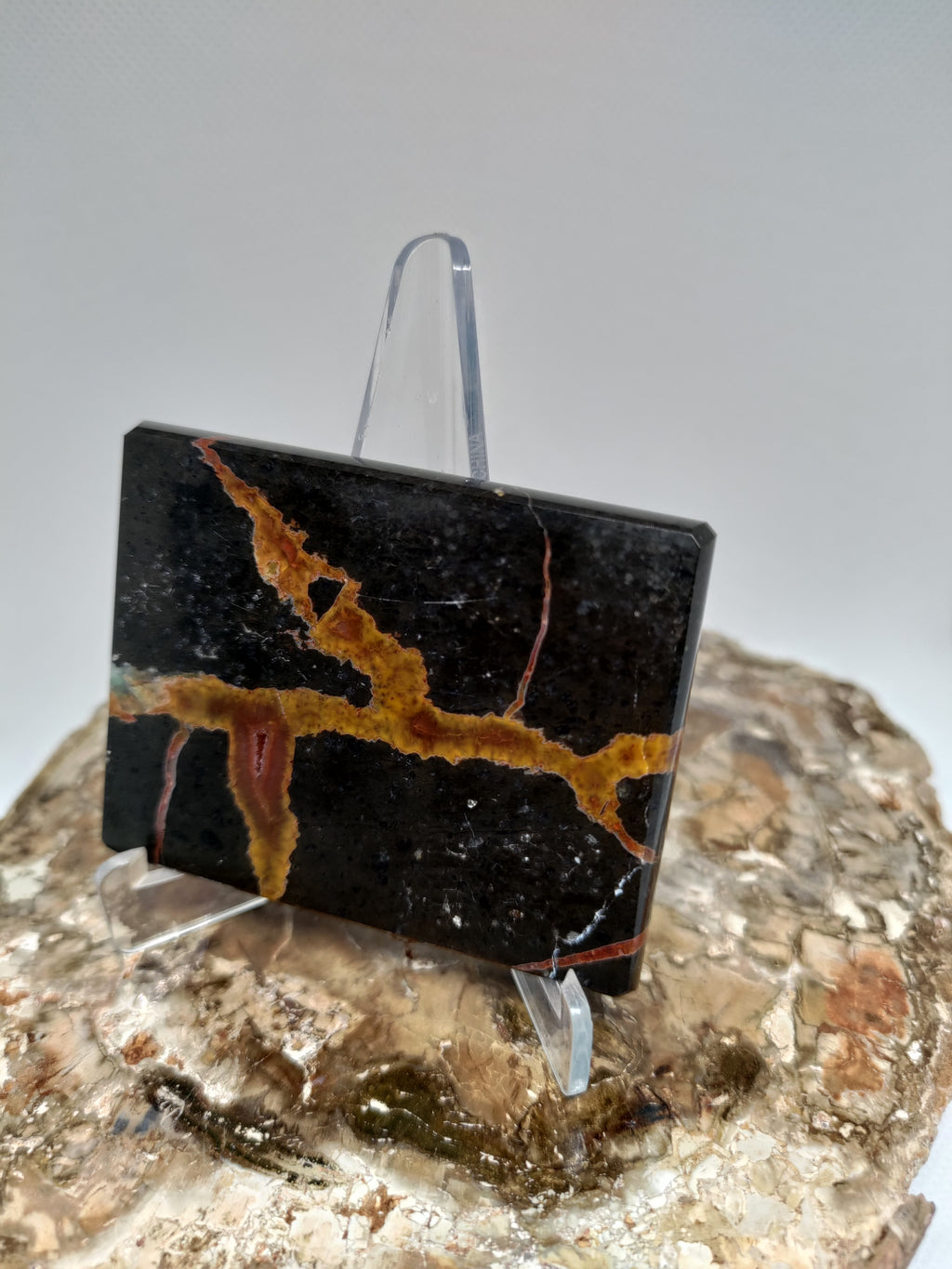 New Zealand Thunder Egg Polished Display Slab (small) Ref 0057