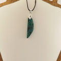 Goodletite – New Zealand Ruby Rock Hand Carved Pendant with .925 Sterling Silver Clasp Ref: 0068