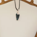 Goodletite – New Zealand Ruby Rock Hand Carved Pendant with .925 Sterling Silver Clasp Ref: 0067
