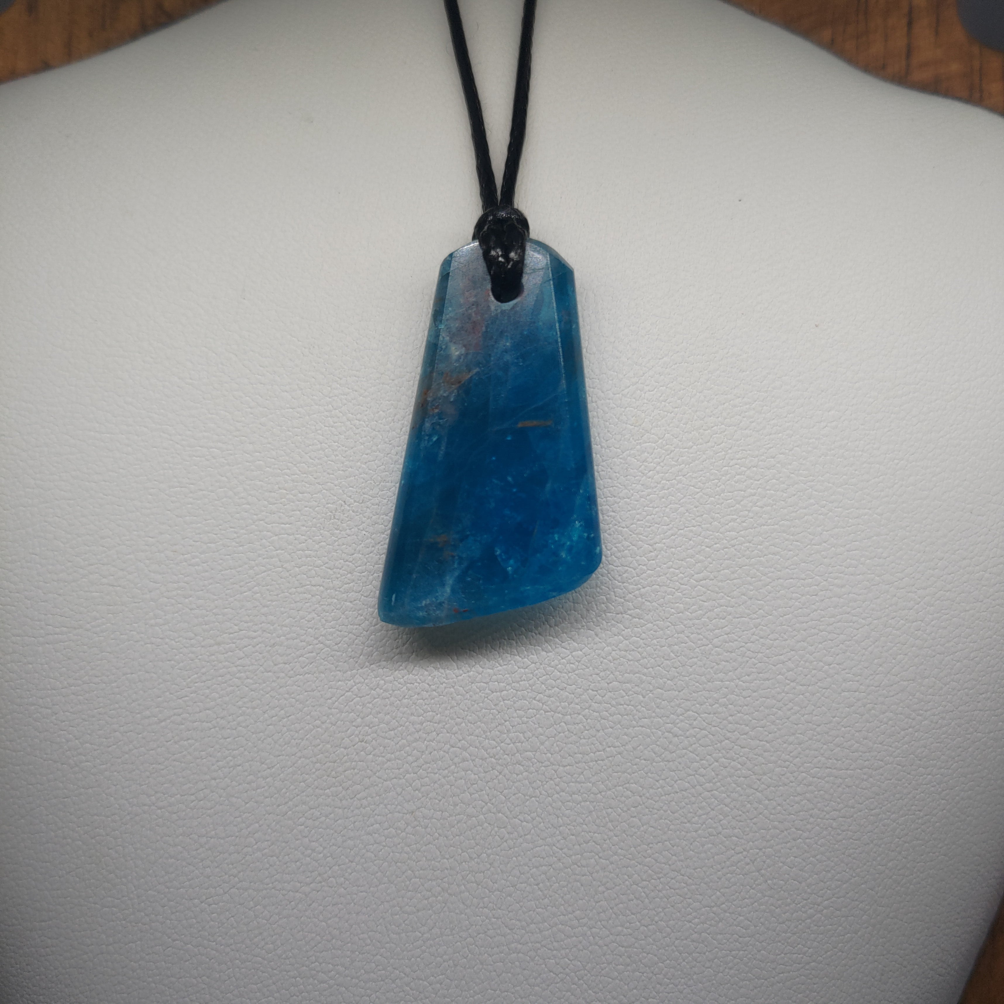 Hand Made Blue Apatite Pendant 0072
