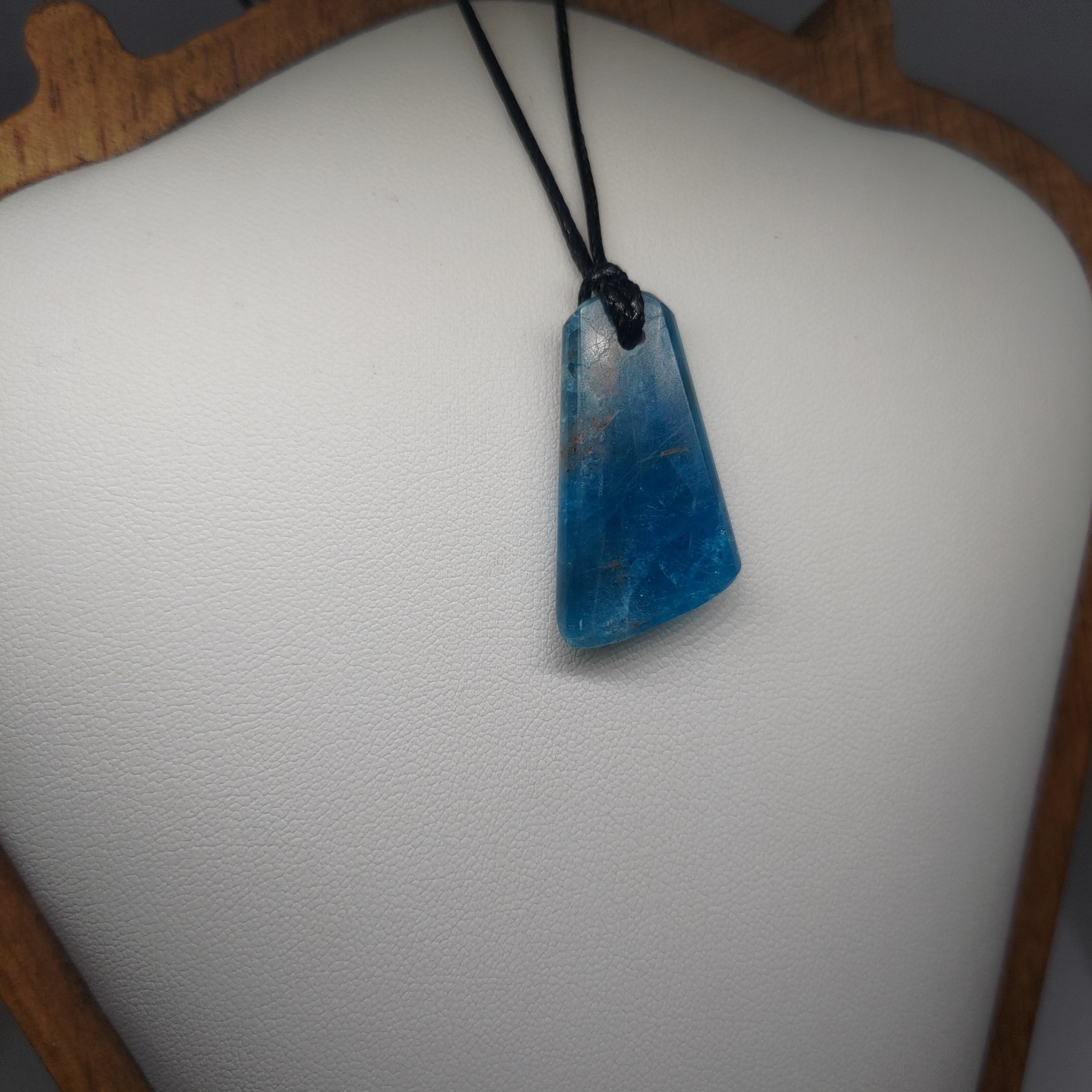 Hand Made Blue Apatite Pendant 0072