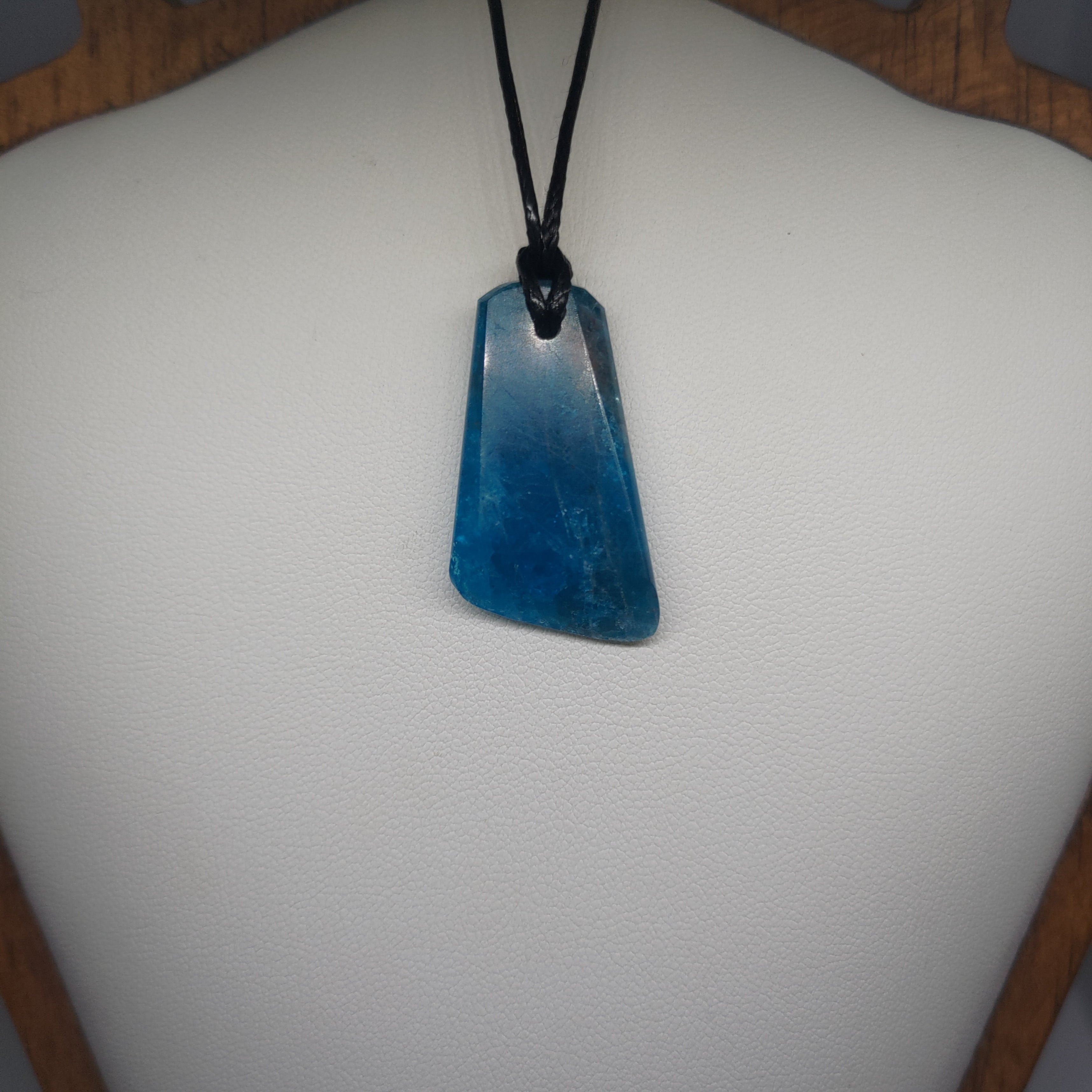 Hand Made Blue Apatite Pendant 0072