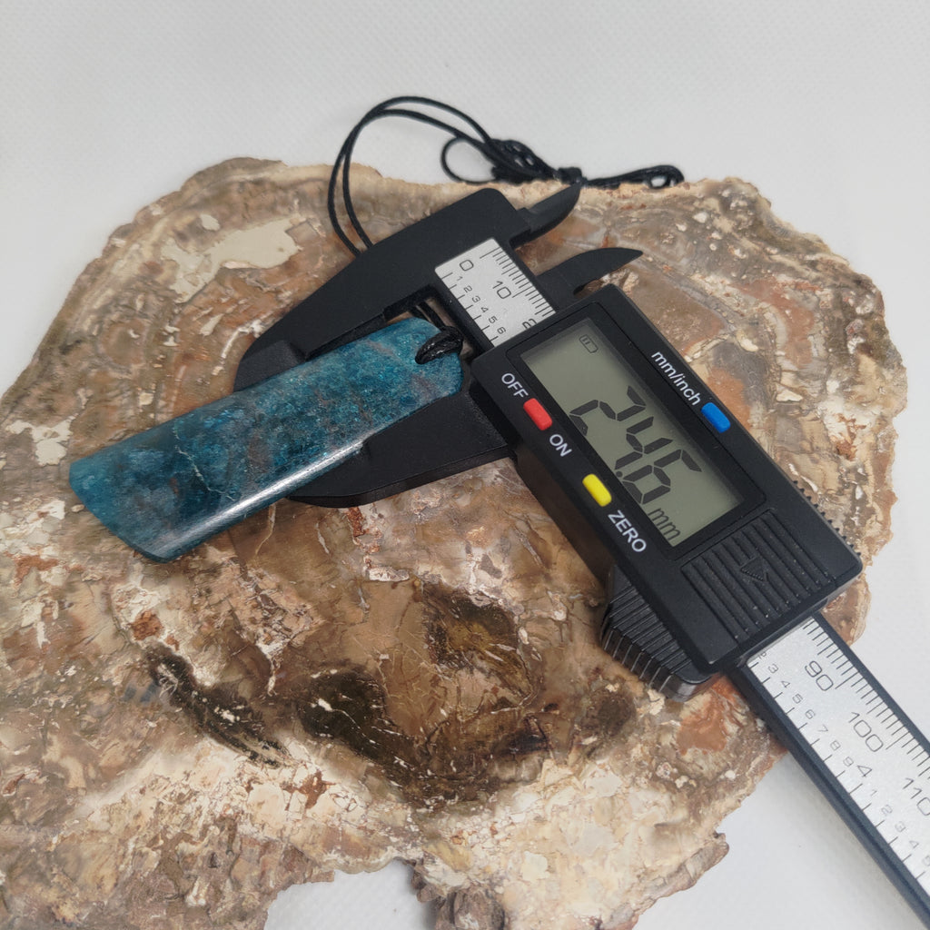 Hand Made Blue Apatite Pendant 0073