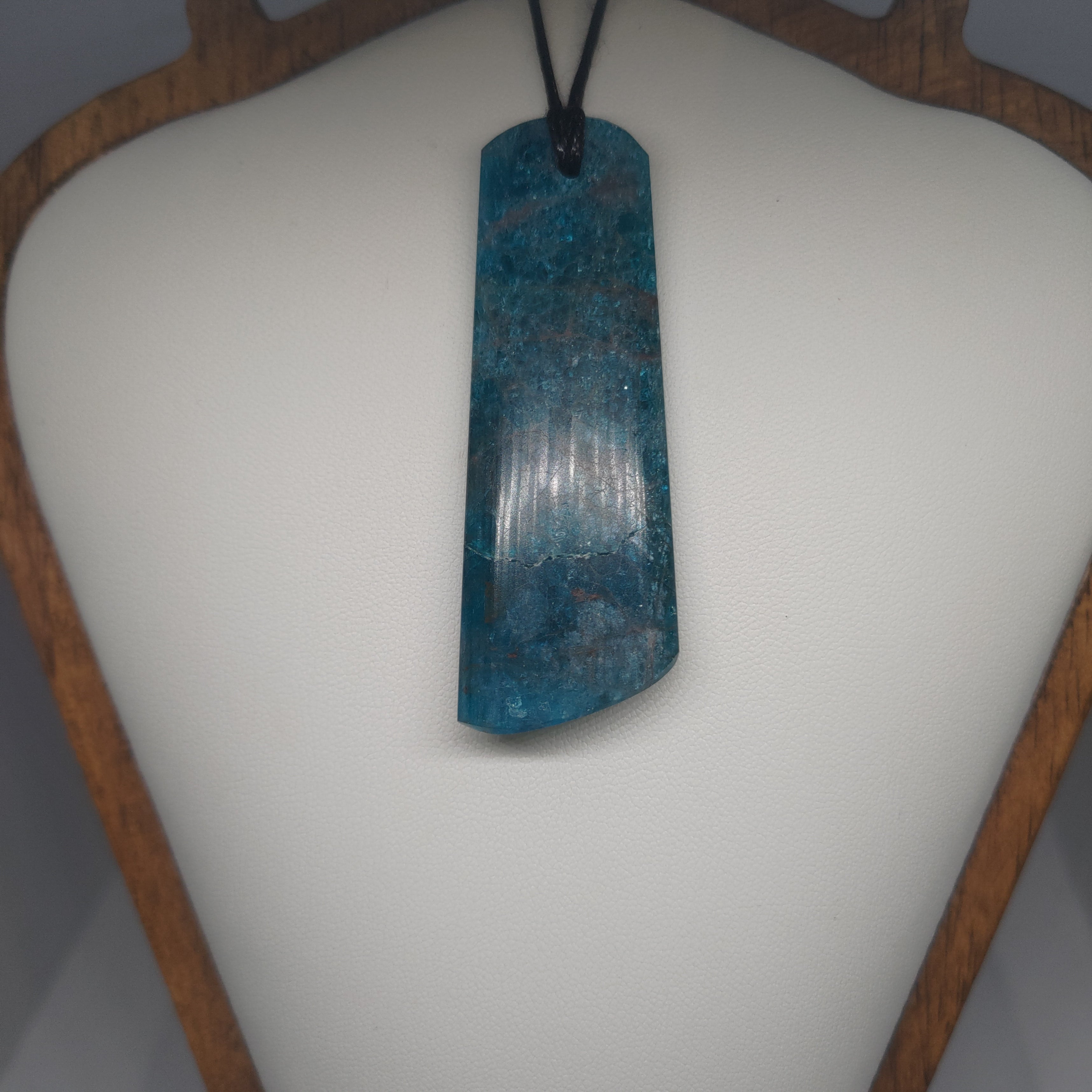 Hand Made Blue Apatite Pendant 0073