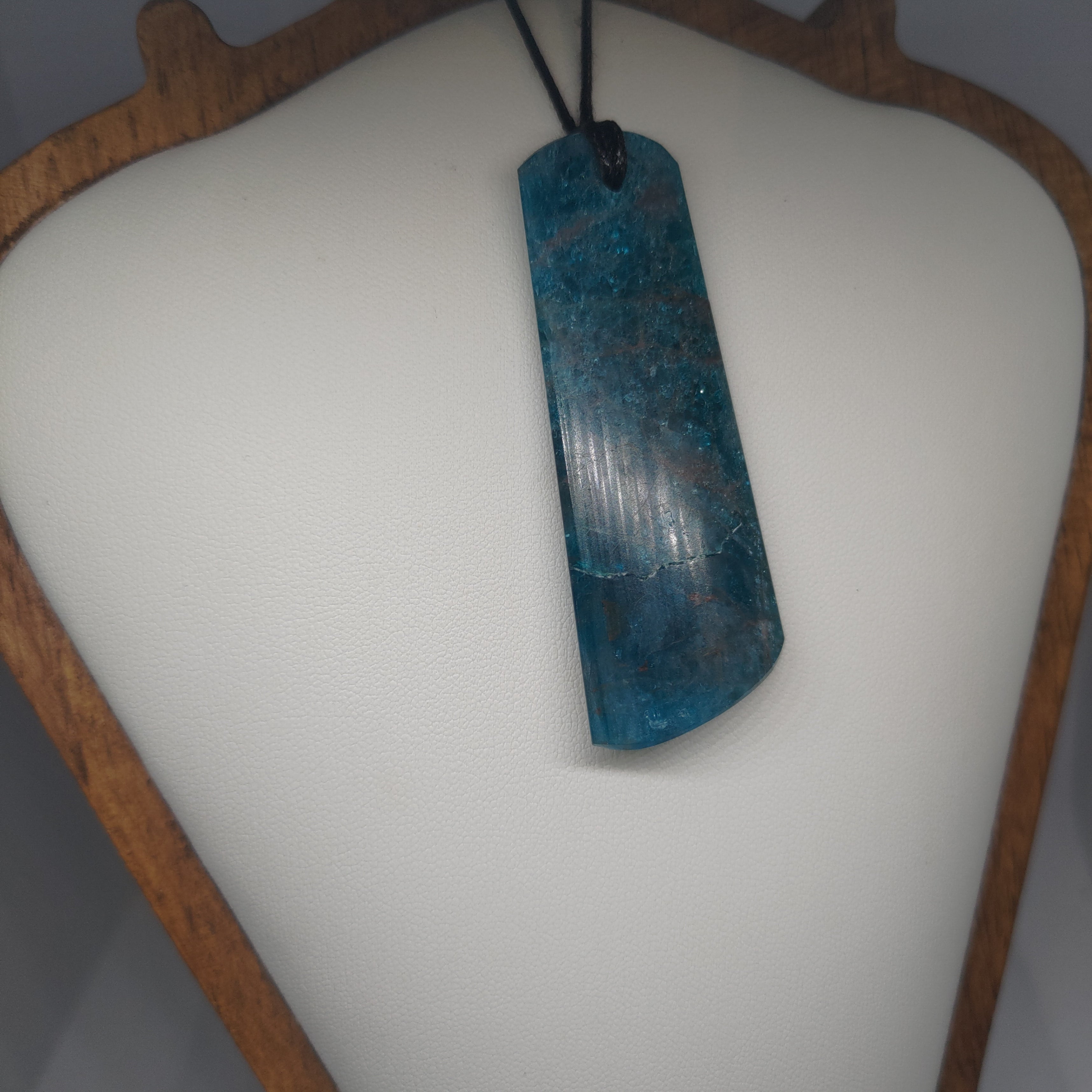 Hand Made Blue Apatite Pendant 0073