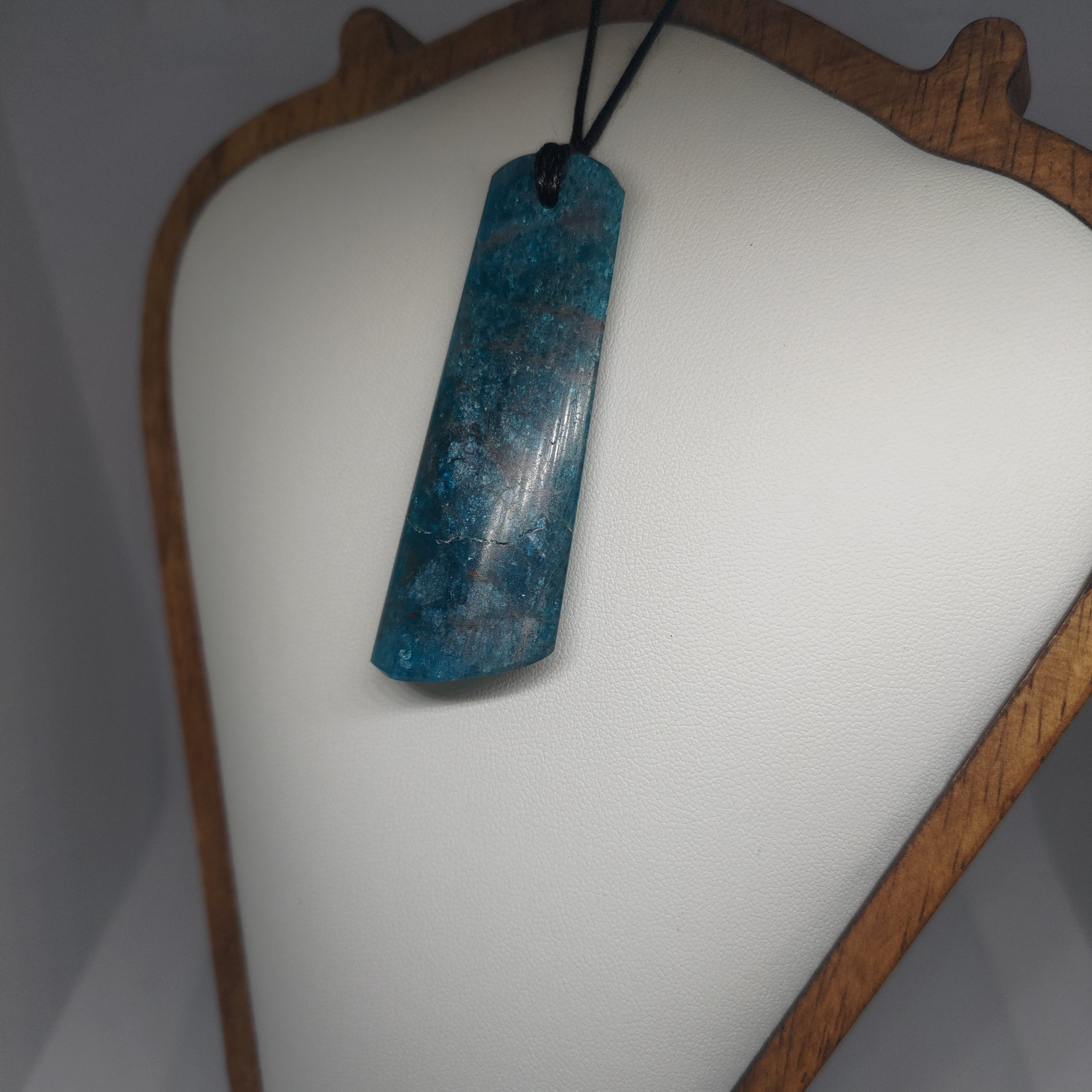 Hand Made Blue Apatite Pendant 0073