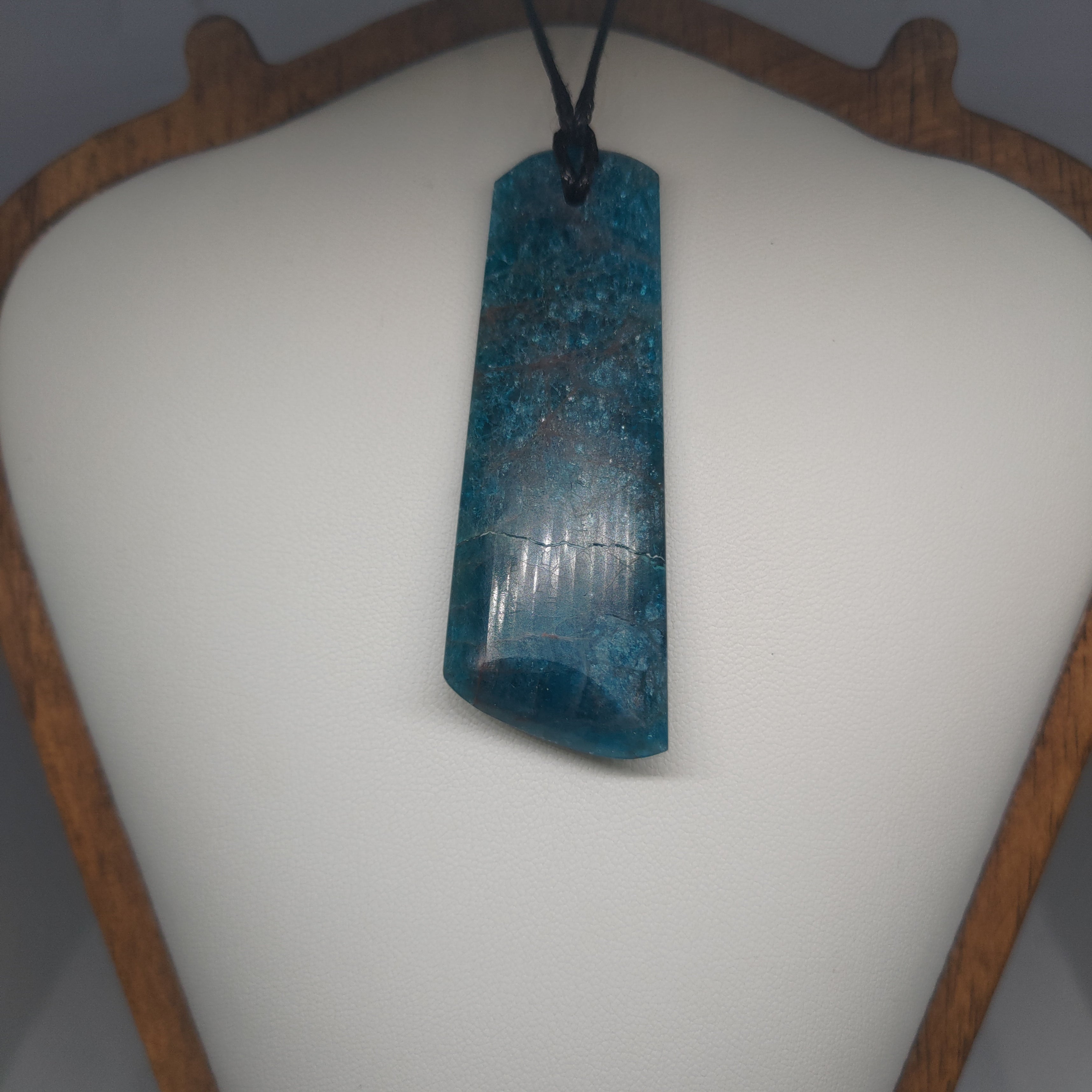 Hand Made Blue Apatite Pendant 0073