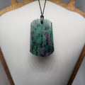 Hand Made Ruby Zoisite Pendant 0076