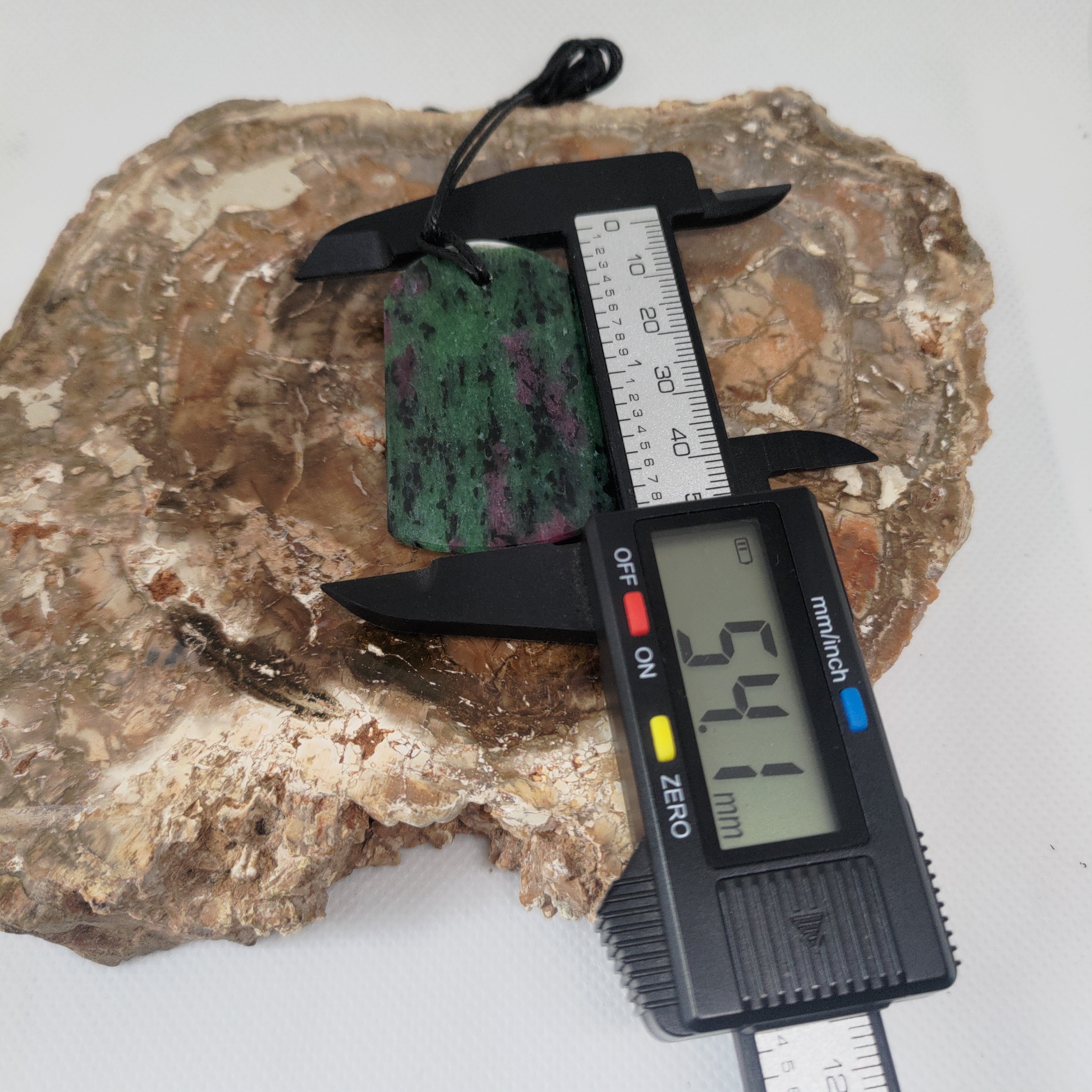 Hand Made Ruby Zoisite Pendant 0076
