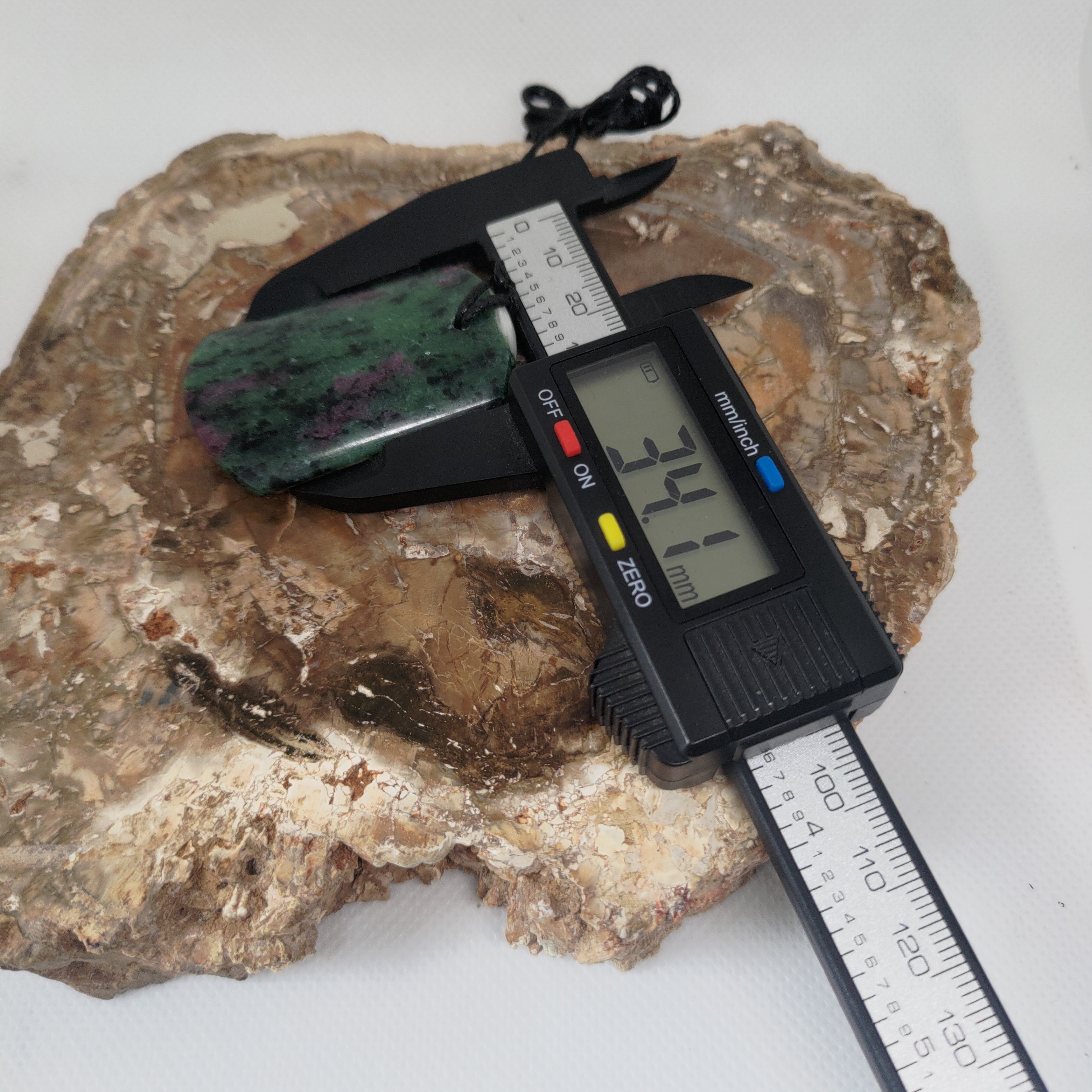 Hand Made Ruby Zoisite Pendant 0076