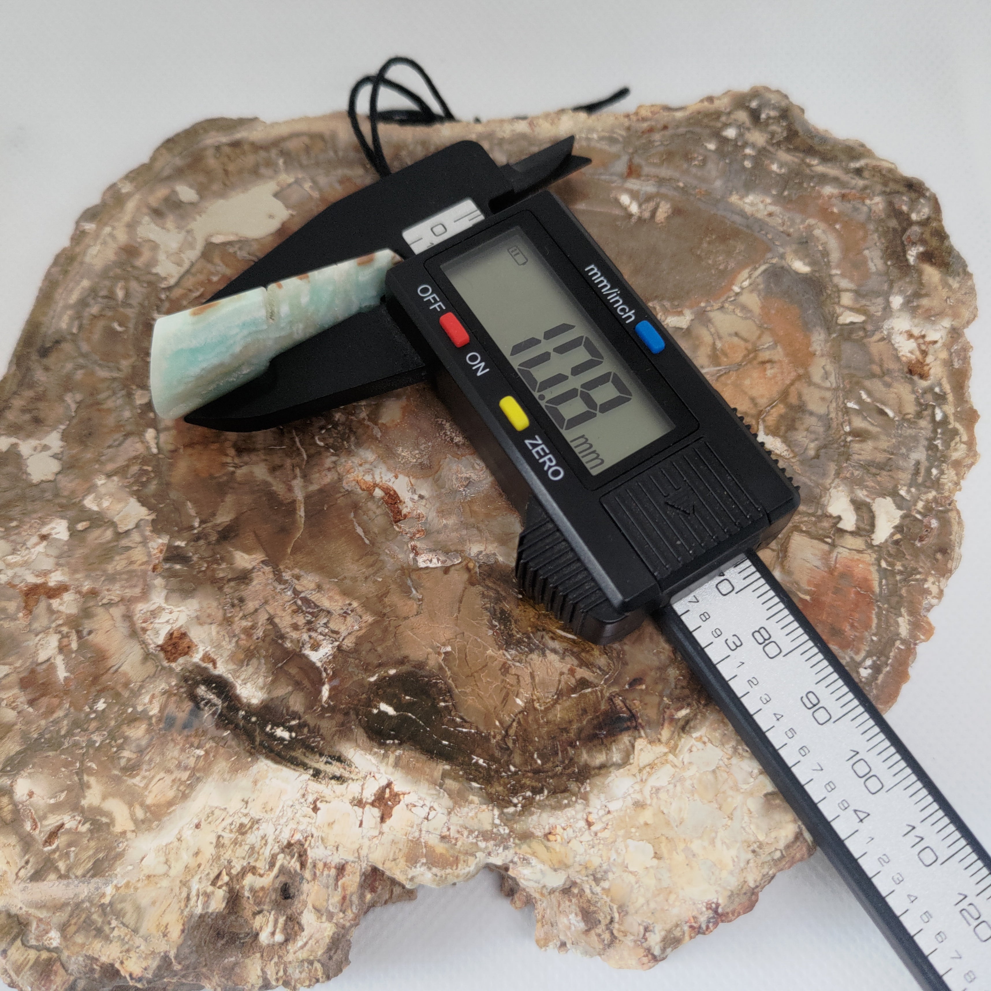 Hand Made Blue Aragonite Pendant 0077