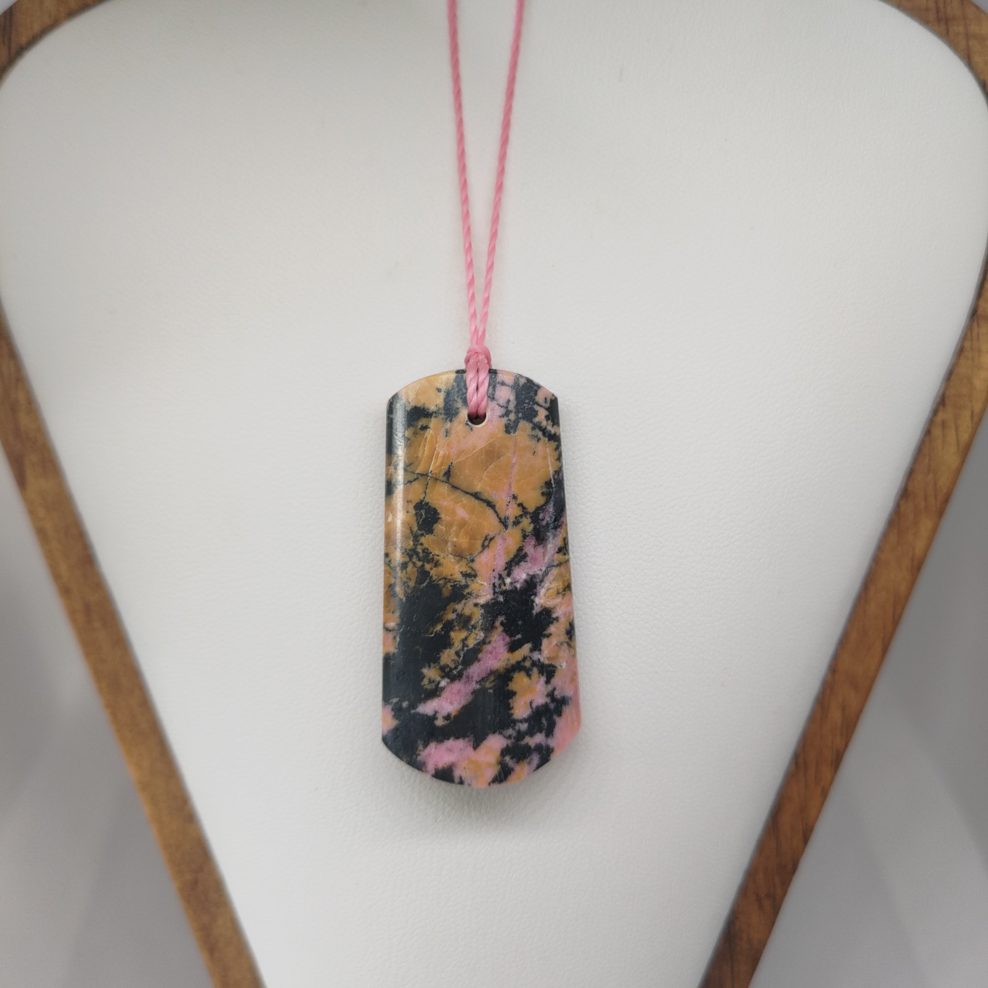 Hand Made Pakistan Rhodonite Pendant 0078