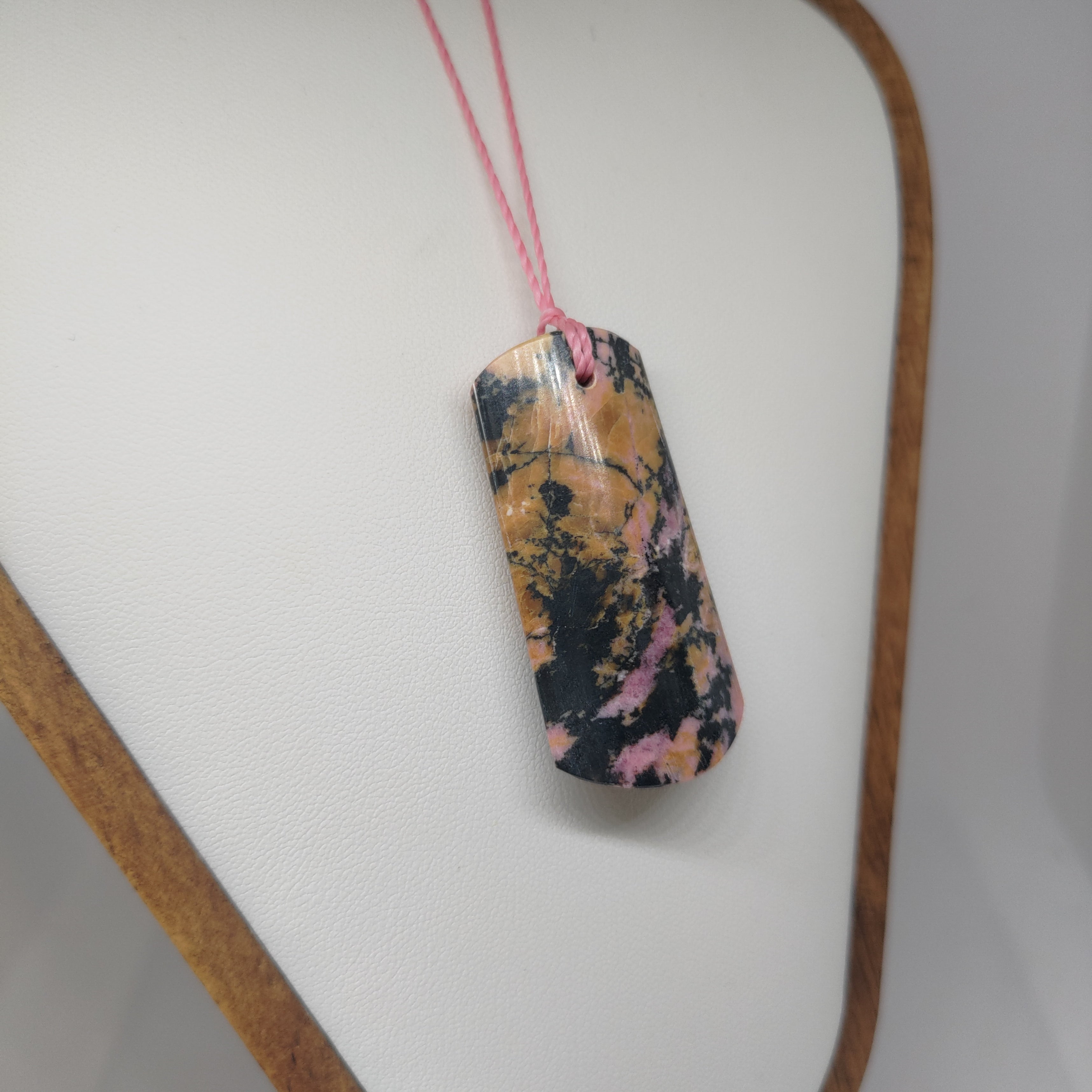 Hand Made Pakistan Rhodonite Pendant 0078