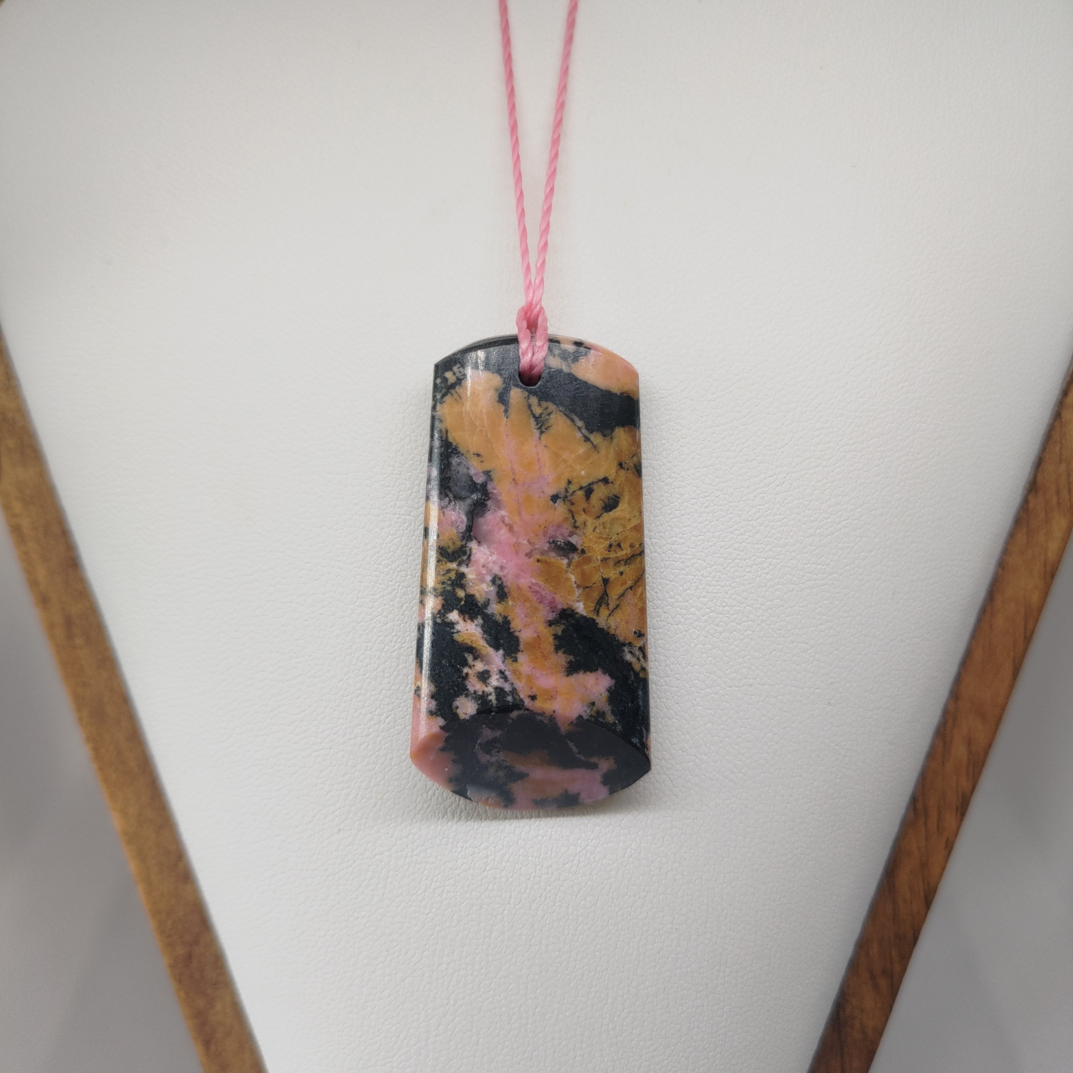 Hand Made Pakistan Rhodonite Pendant 0078