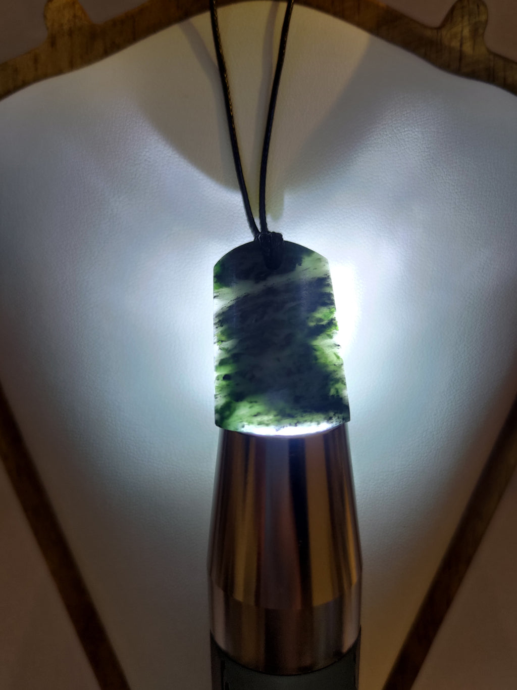 Pounamu Toki – Hand-Carved New Zealand Greenstone Adze 0096