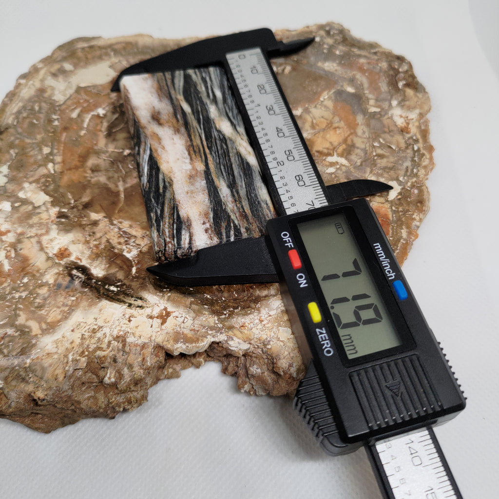 Hand Made New Zealand Schist With Quartz Inclusion Display Medium Slab Ref: 0116