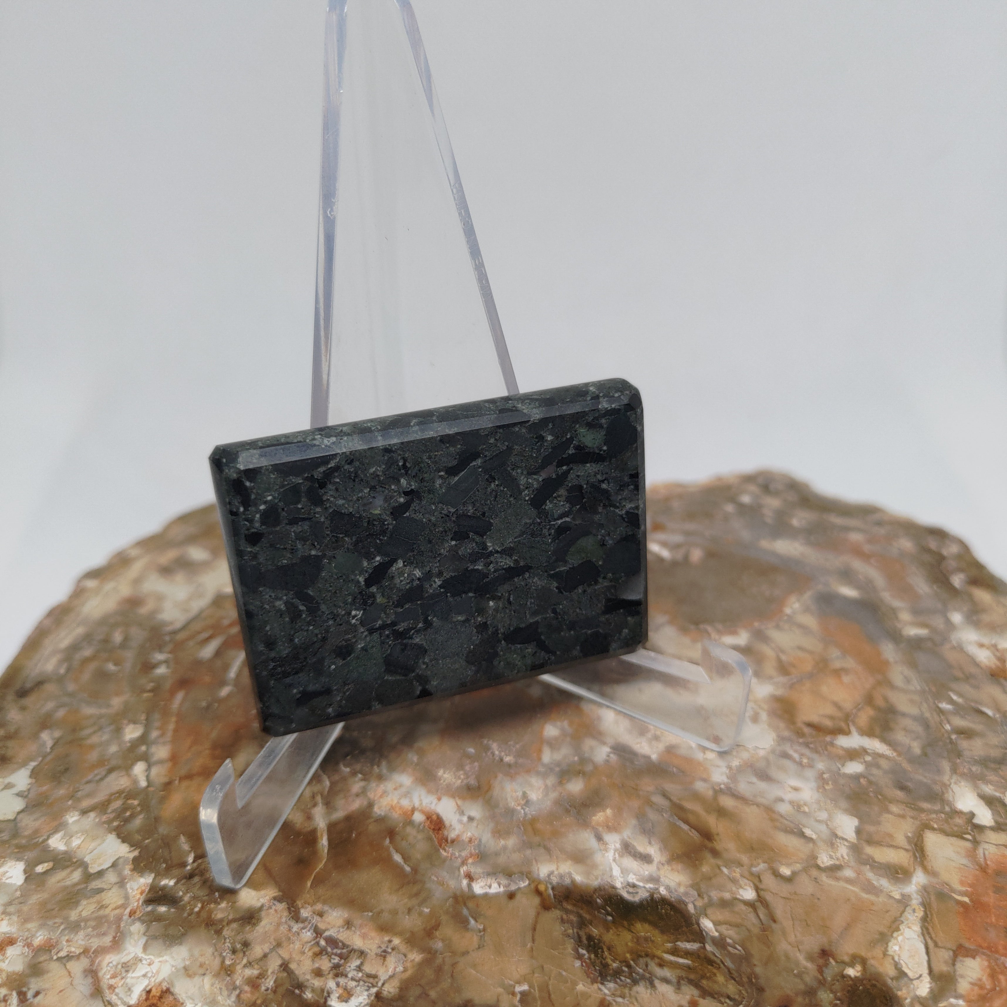 Hand Made New Zealand Conglomerate Stone Display Slab (Small) Ref: 0119