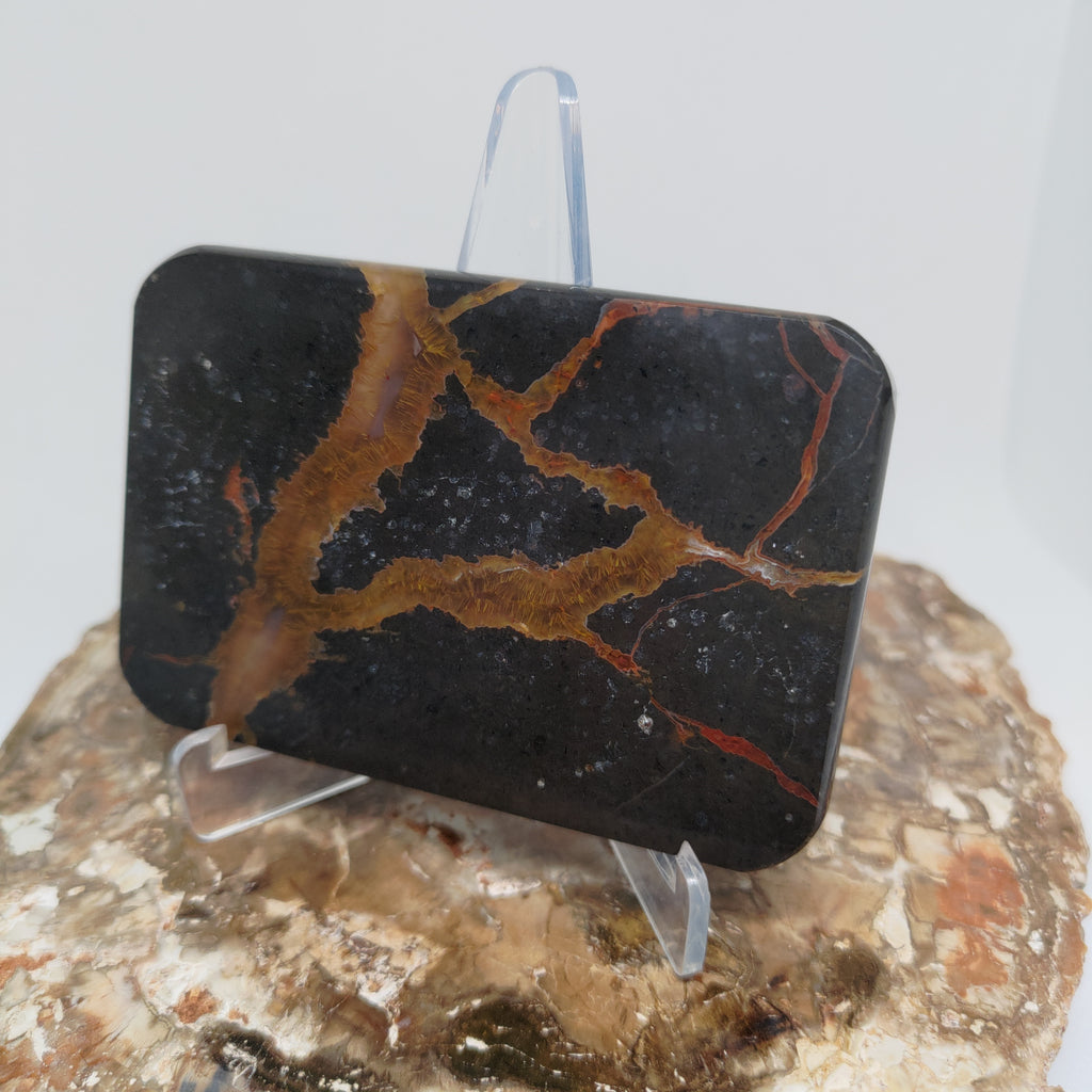 New Zealand Thunder Egg Polished Display Slab (Large) Ref 0142