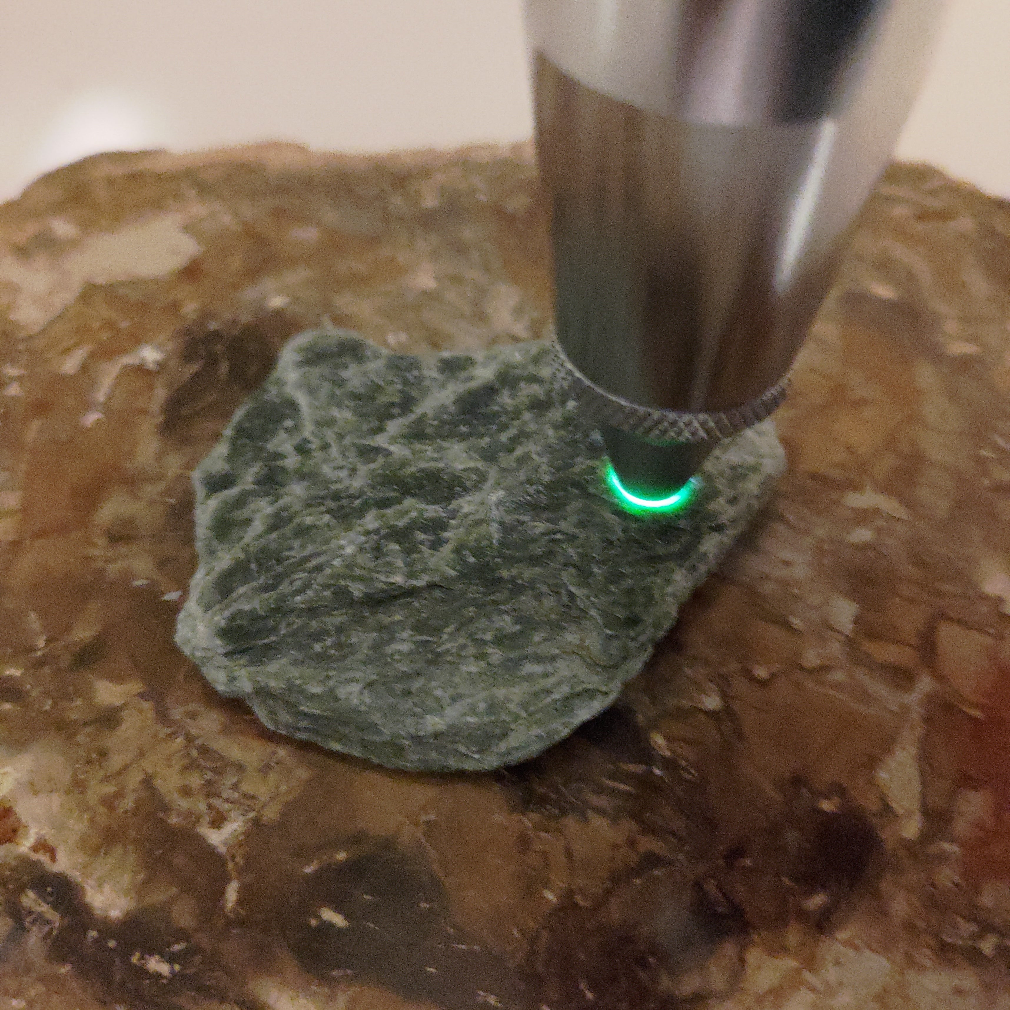 New Zealand Silver Flower Pounamu Specimen (Small) Ref: 0150