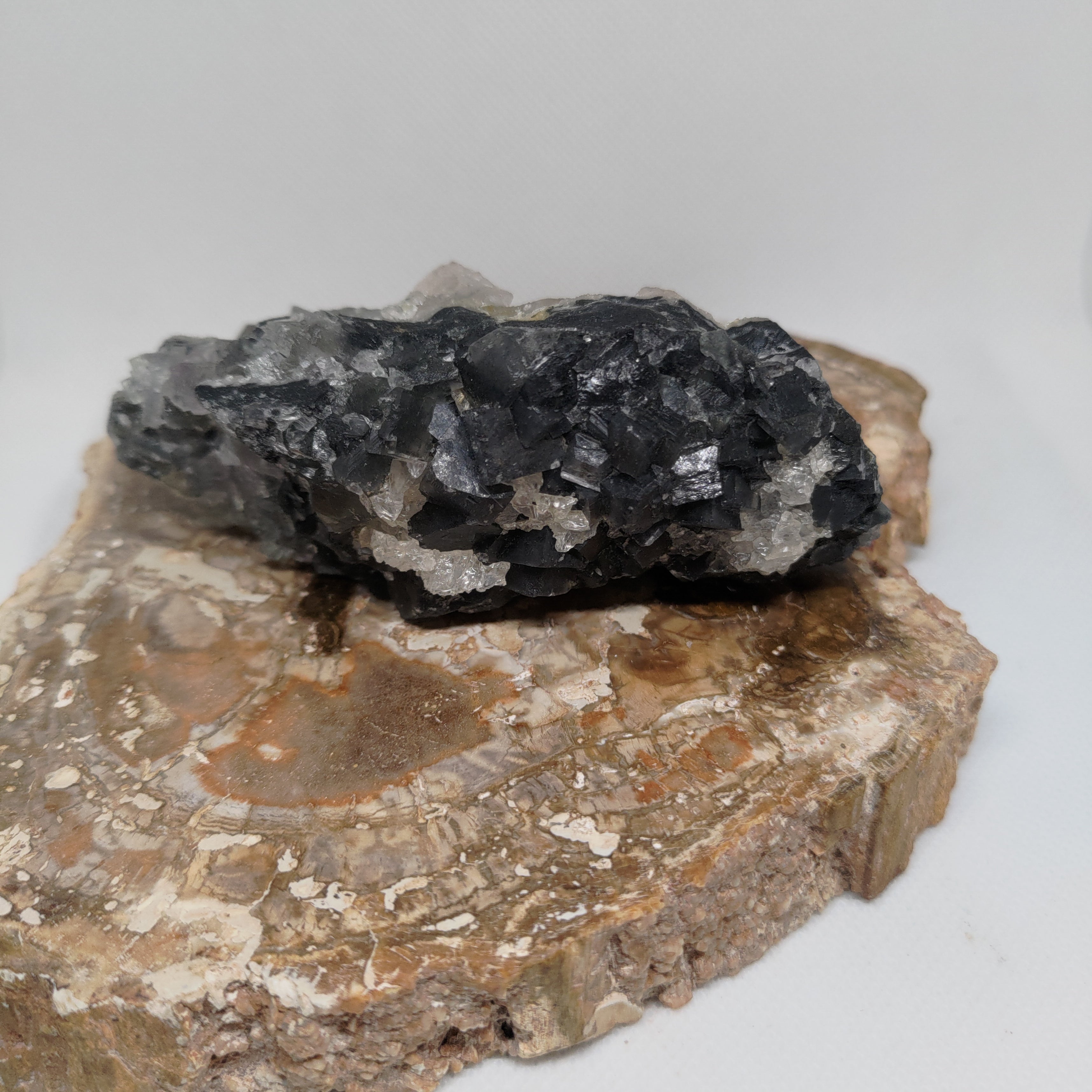 Fluorite with Calcite Specimen Ref: 0173