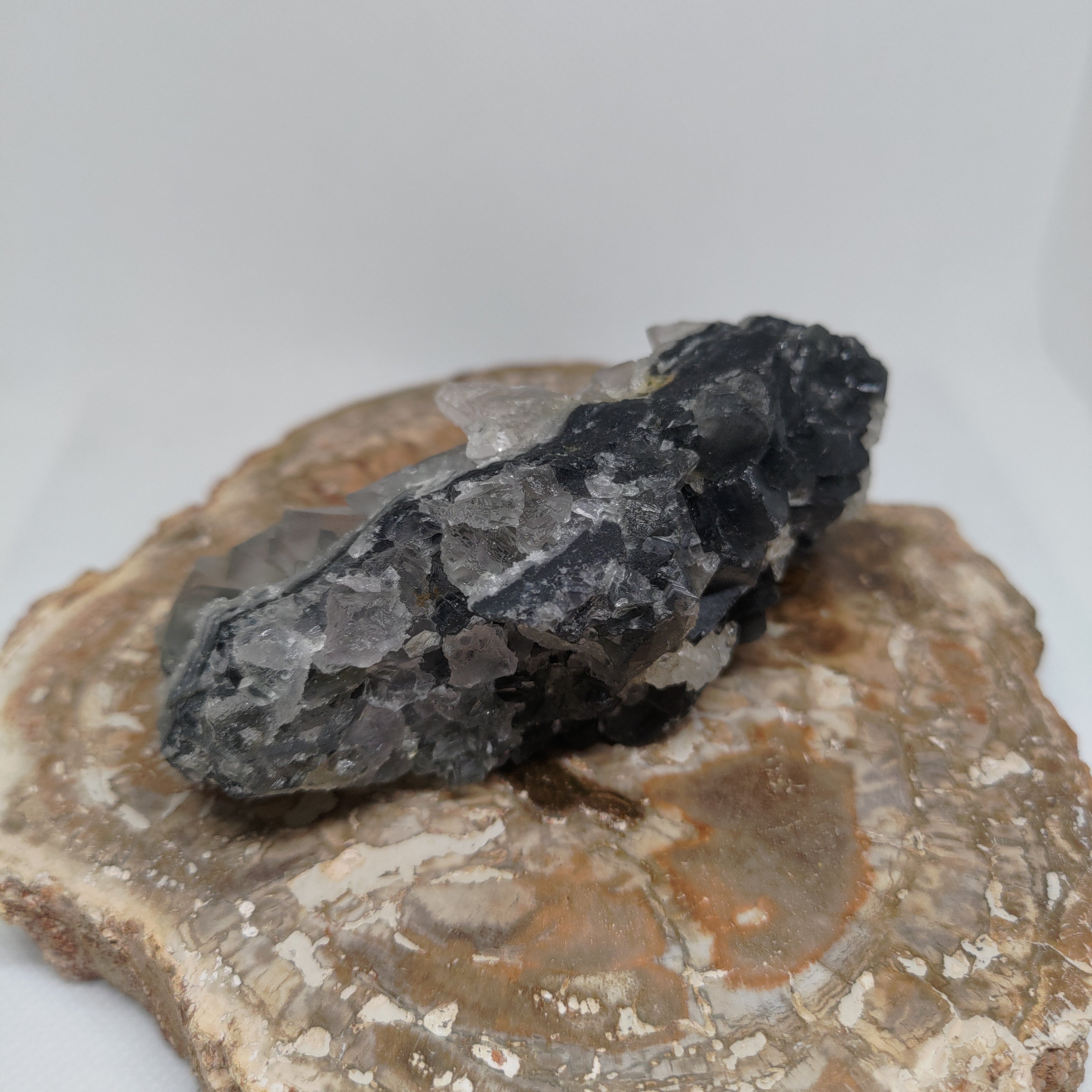 Fluorite with Calcite Specimen Ref: 0173