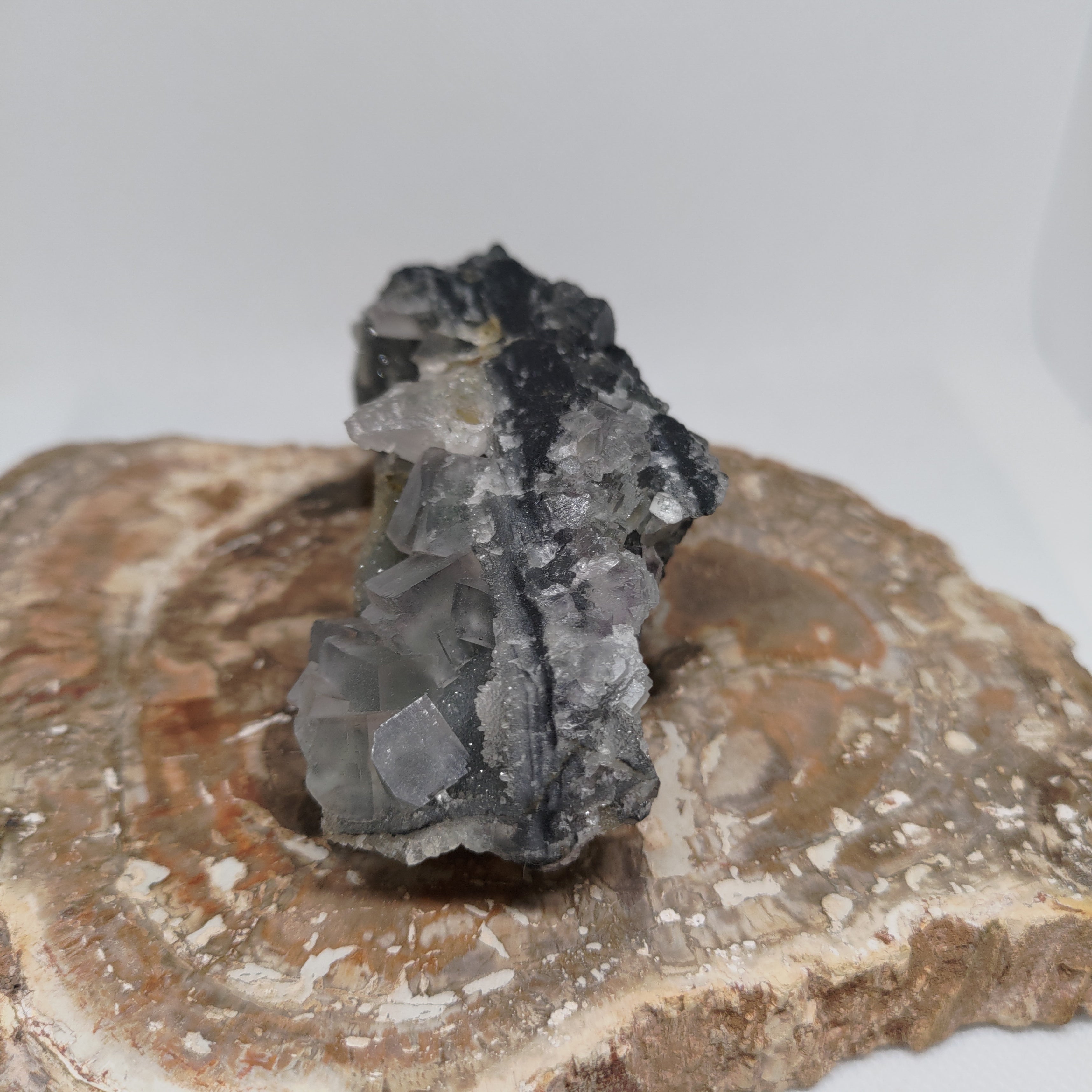 Fluorite with Calcite Specimen Ref: 0173