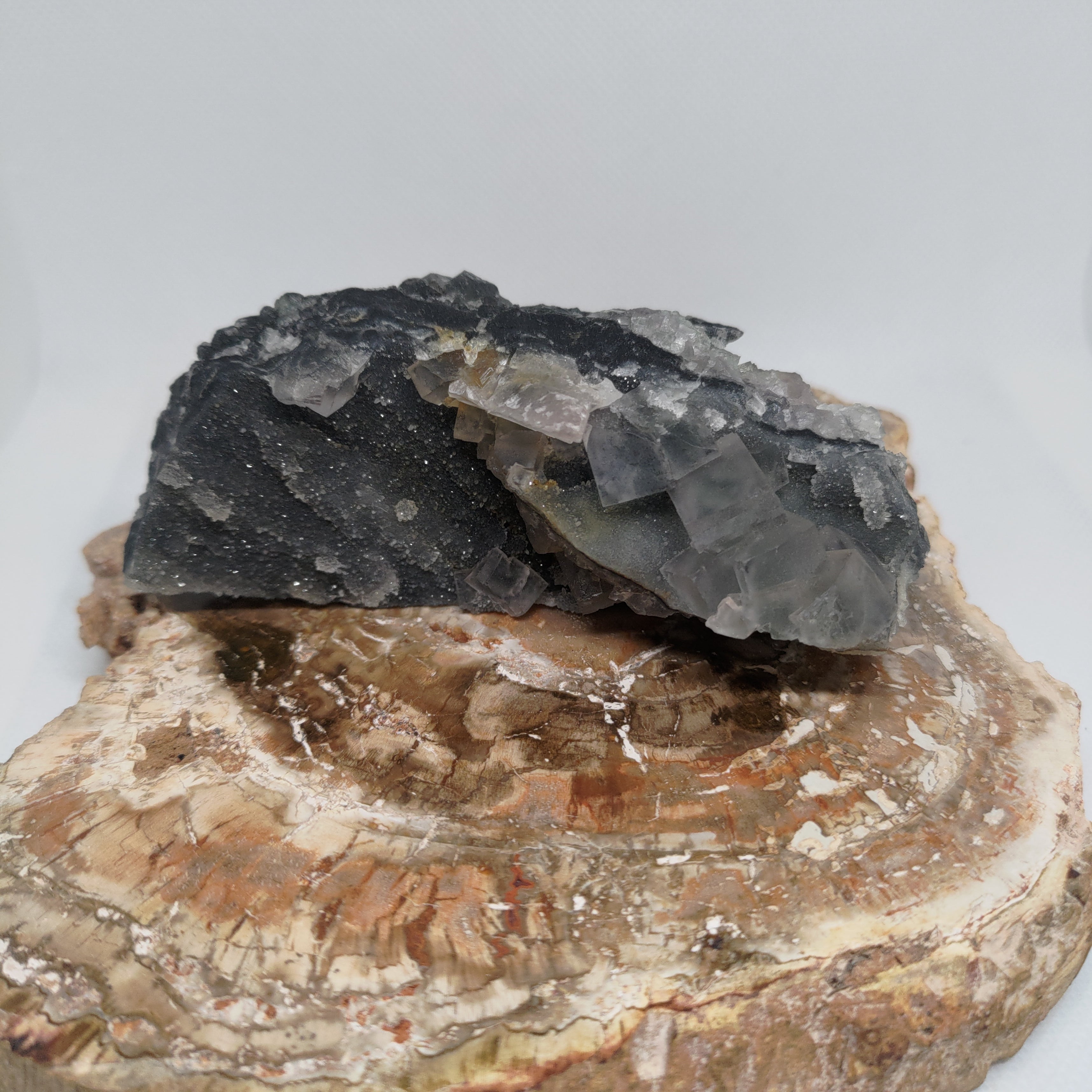 Fluorite with Calcite Specimen Ref: 0173
