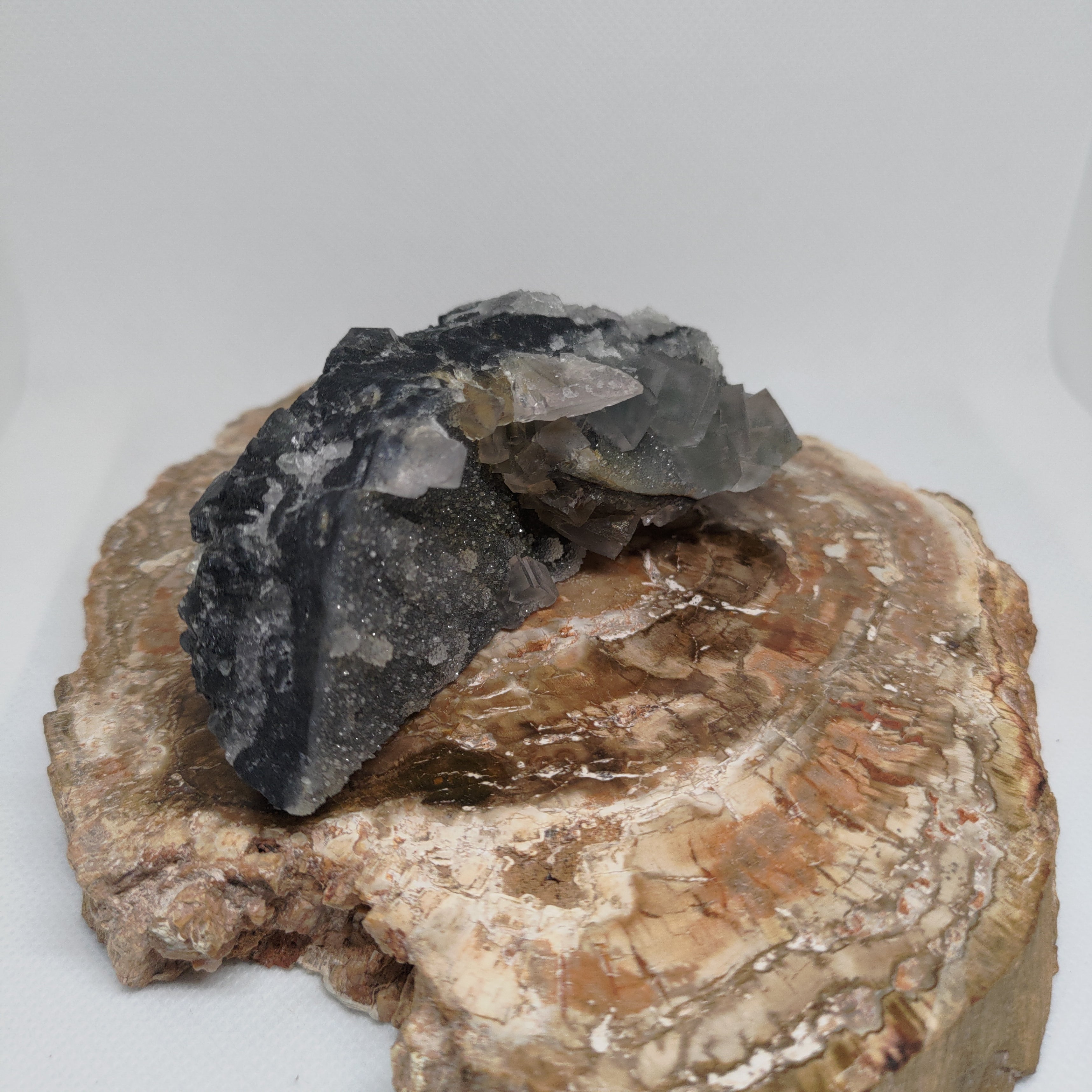 Fluorite with Calcite Specimen Ref: 0173